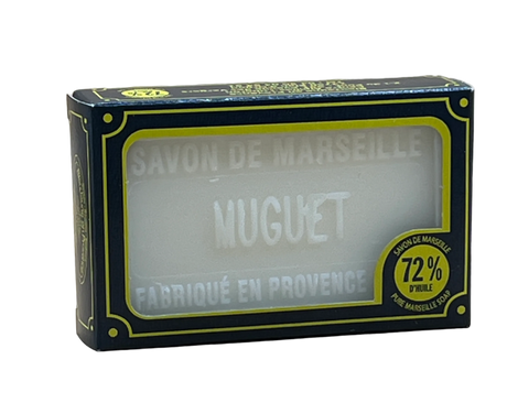 BLEU JAUNE Lily of the Valley (Muguet), Marseille Soap with Shea Butter | 100g French Soaps UK