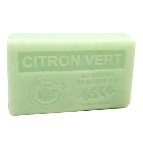 LA MAISON DU SAVON DE MARSEILLE Lime (Citron Vert)  French Soap with organic Shea Butter 125g French Soaps UK