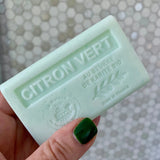 LA MAISON DU SAVON DE MARSEILLE Lime (Citron Vert)  French Soap with organic Shea Butter 125g French Soaps UK