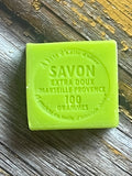 LE CHATELARD 1802 Lime Marseille Soap, 72% Coconut, Olive and Almond Oil, 100g | PALM FREE French Soaps UK