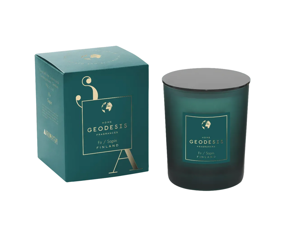 GEODESIS Limited Edition - Scandinavian Fir Tree Candle by Geodesis French Soaps UK