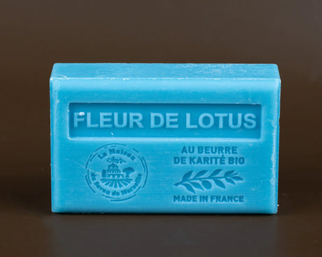 LA MAISON DU SAVON DE MARSEILLE Lotus Flower, French Soap with Organic Shea Butter, 125g French Soaps UK
