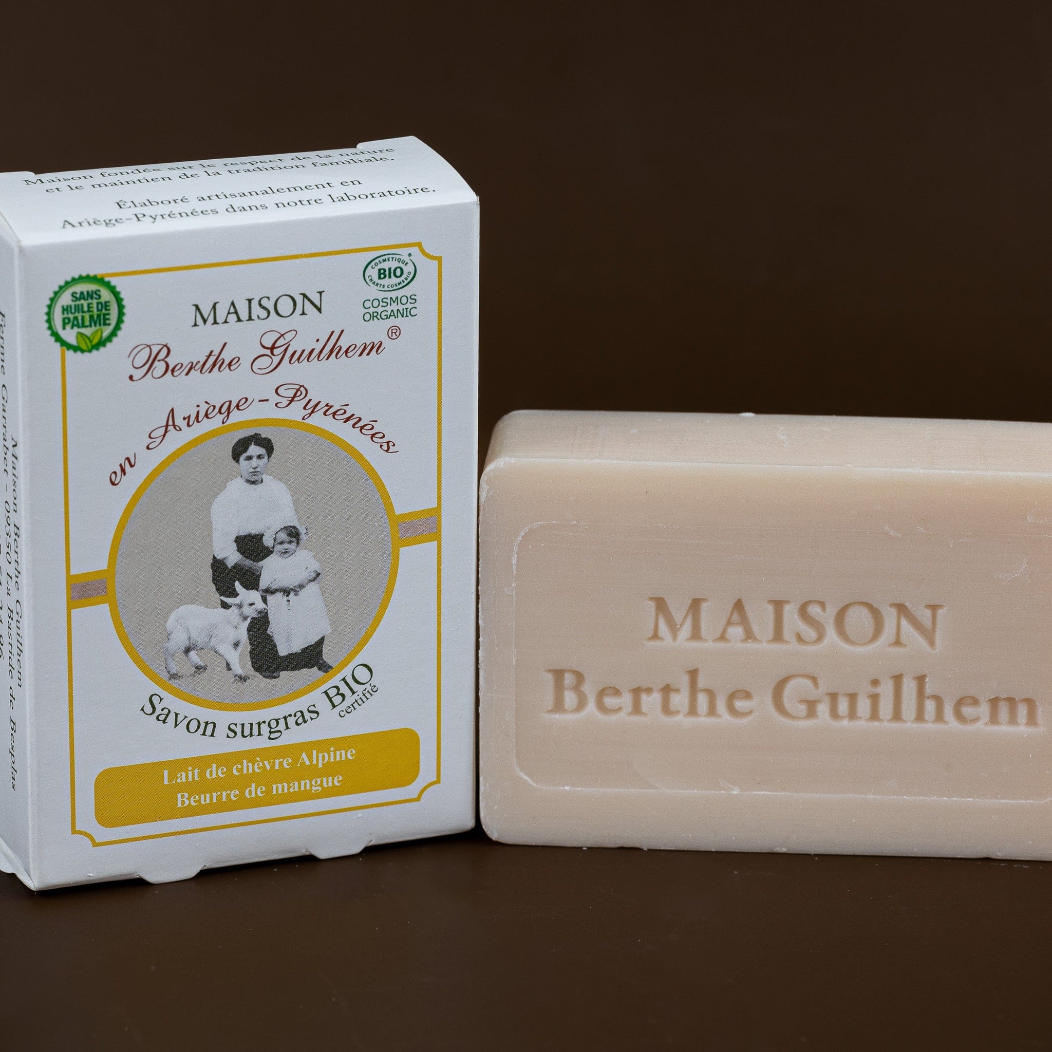 MAISON BERTHE GUILHEM Mango Seed Butter | Organic Alpine Goat's Milk | 100g French Soaps UK