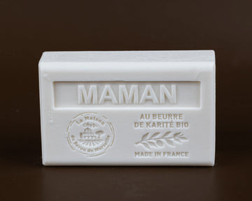 LA MAISON DU SAVON DE MARSEILLE Maman, French Soap with organic Shea Butter 125g French Soaps UK