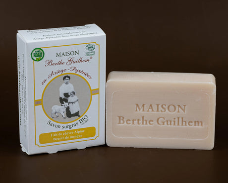 MAISON BERTHE GUILHEM Mango Seed Butter | Organic Alpine Goat's Milk | 100g French Soaps UK