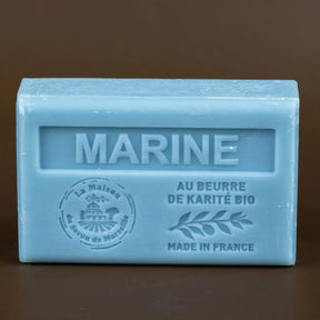 LA MAISON DU SAVON DE MARSEILLE Marine French Soap with Organic Shea Butter, 125g French Soaps UK