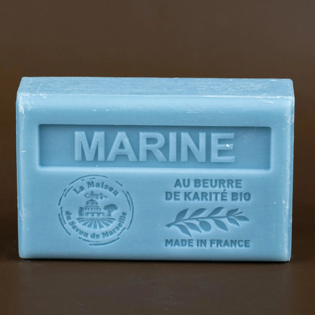 LA MAISON DU SAVON DE MARSEILLE Marine French Soap with Organic Shea Butter, 125g French Soaps UK
