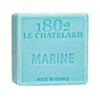 LE CHATELARD 1802 Marine Marseille Soap, 72% Coconut, Olive and Almond Oil, 100g |  PALM FREE French Soaps UK