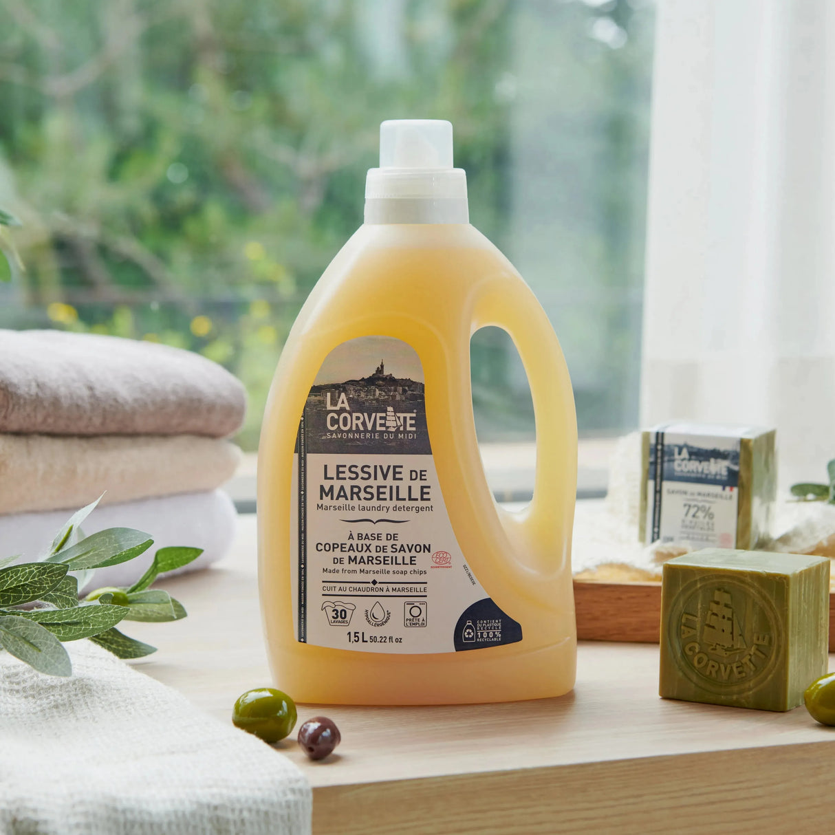 LA CORVETTE Marseille Extra Pure Laundry Liquid | 1.5L French Soaps UK