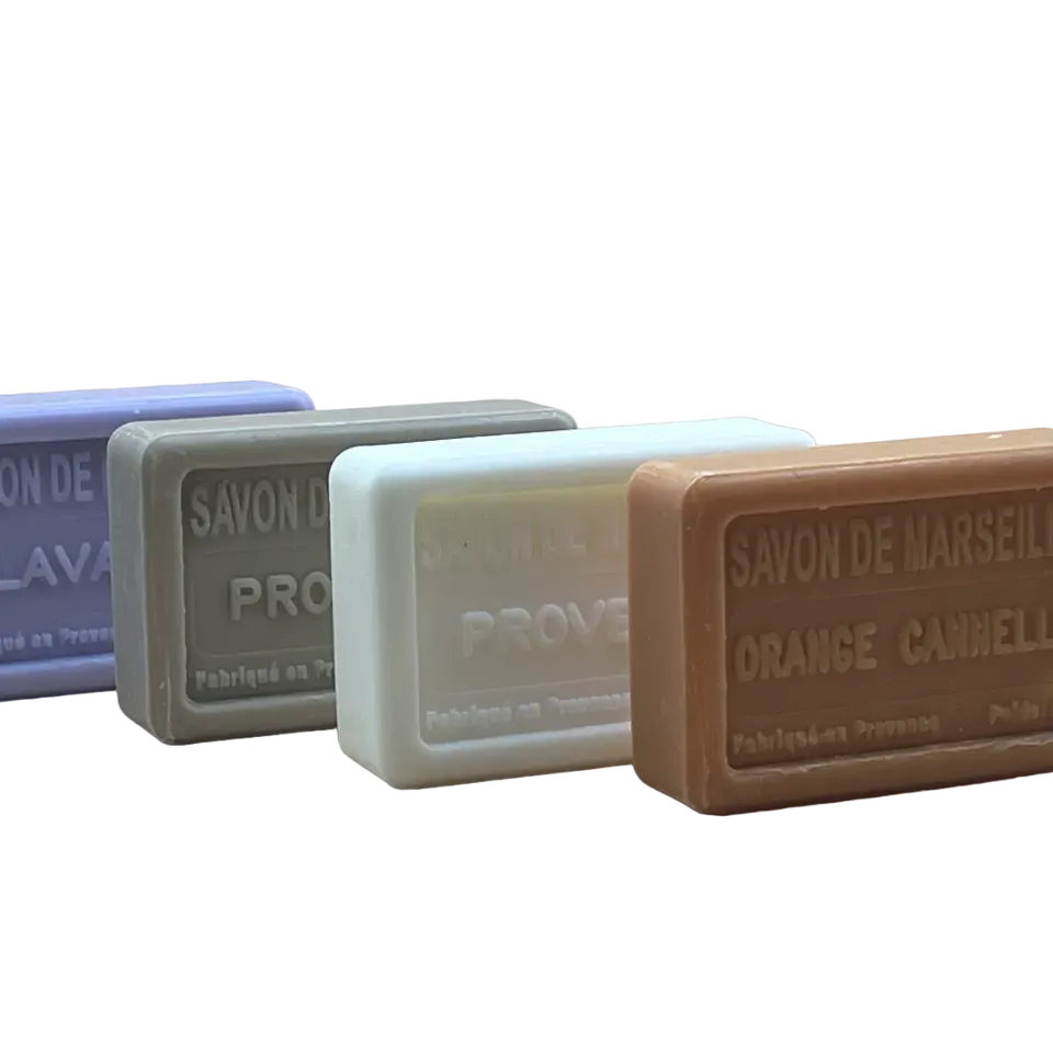 BLEU JAUNE Marseille Guest Soaps in a Gift Box | 4 x 65g French Soaps UK