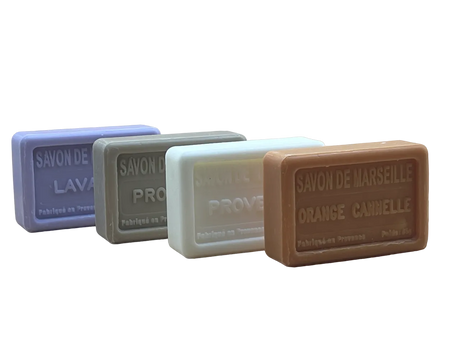 BLEU JAUNE Marseille Guest Soaps in a Gift Box | 4 x 65g French Soaps UK
