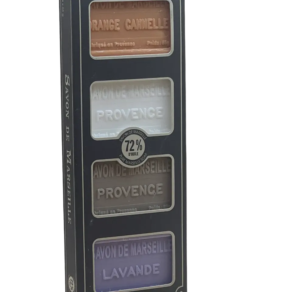 BLEU JAUNE Marseille Guest Soaps in a Gift Box | 4 x 65g French Soaps UK