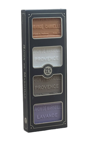 BLEU JAUNE Marseille Guest Soaps in a Gift Box | 4 x 65g French Soaps UK