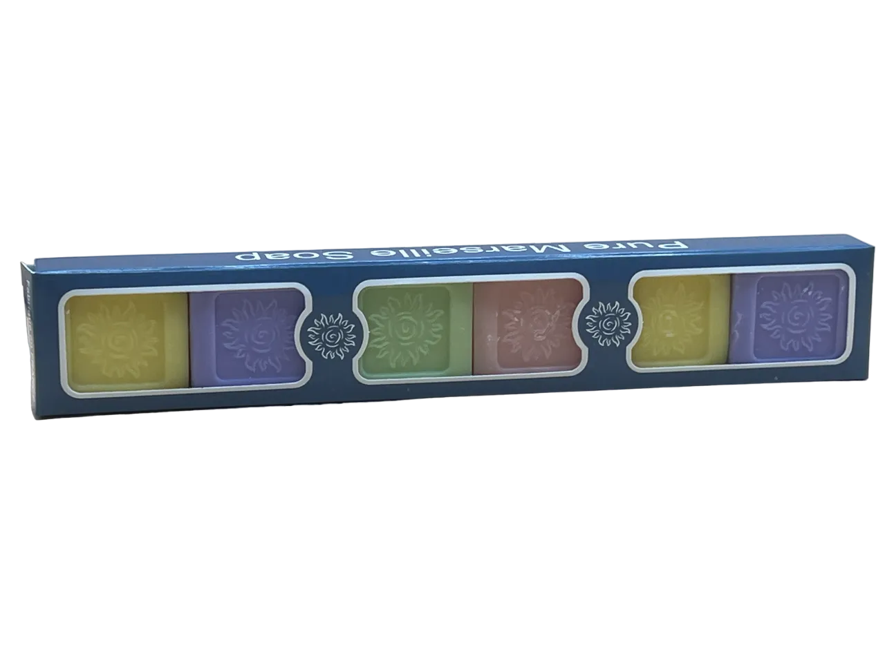 BLEU JAUNE Marseille Guest Soaps in a Gift Box | 6 x 25g French Soaps UK
