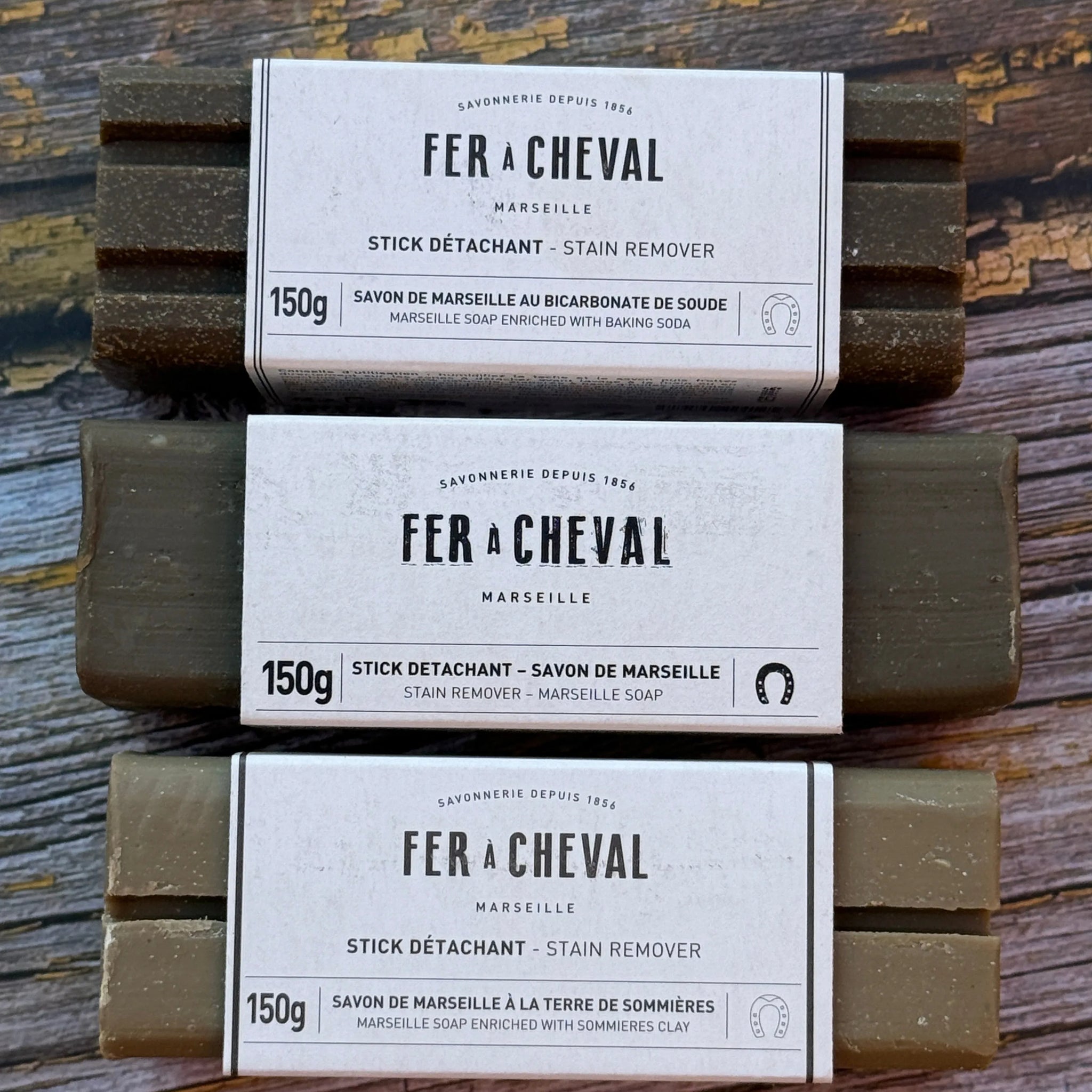 FER A CHEVAL Marseille Soap Stain Removing Trio | 3 x 150g French Soaps UK