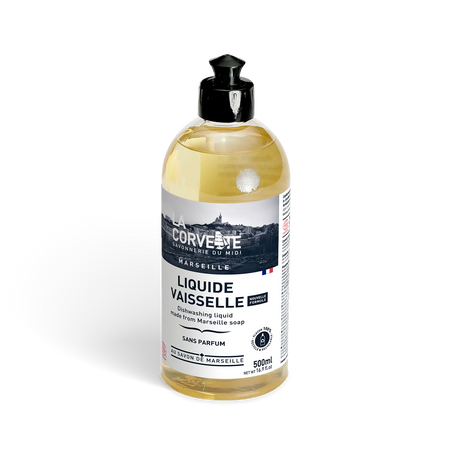 Marseille Washing Up Liquid - Fragrance Free | 500ml-LA CORVETTE-FrenchSoaps