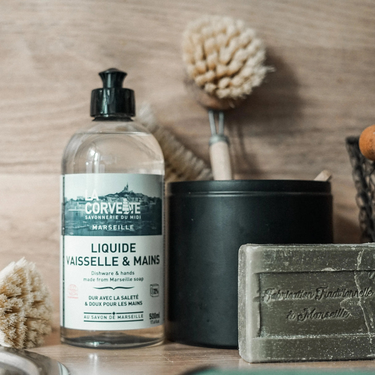 Marseille Washing Up Liquid - Fragrance Free | 500ml-LA CORVETTE-FrenchSoaps