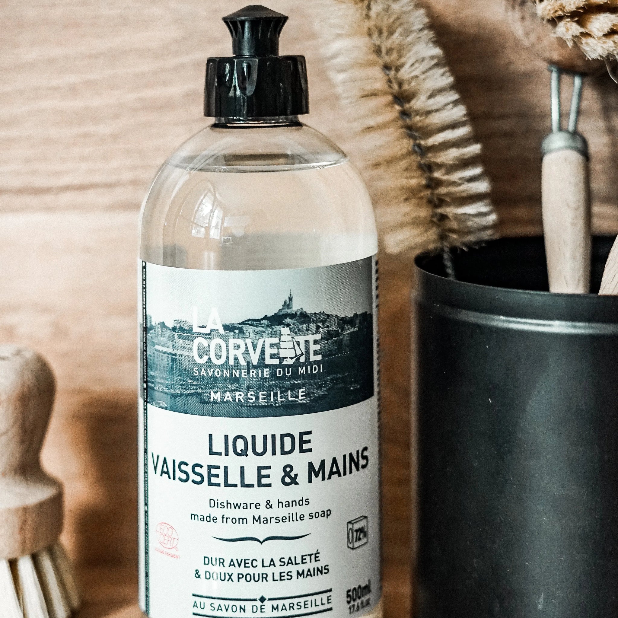 Marseille Washing Up Liquid - Fragrance Free | 500ml-LA CORVETTE-FrenchSoaps