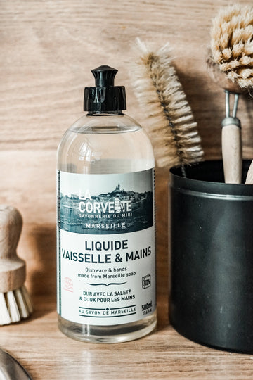 Marseille Washing Up Liquid - Fragrance Free | 500ml-LA CORVETTE-FrenchSoaps