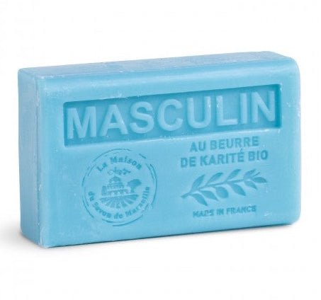 Masculin, French Soap with Organic Shea Butter, 125g