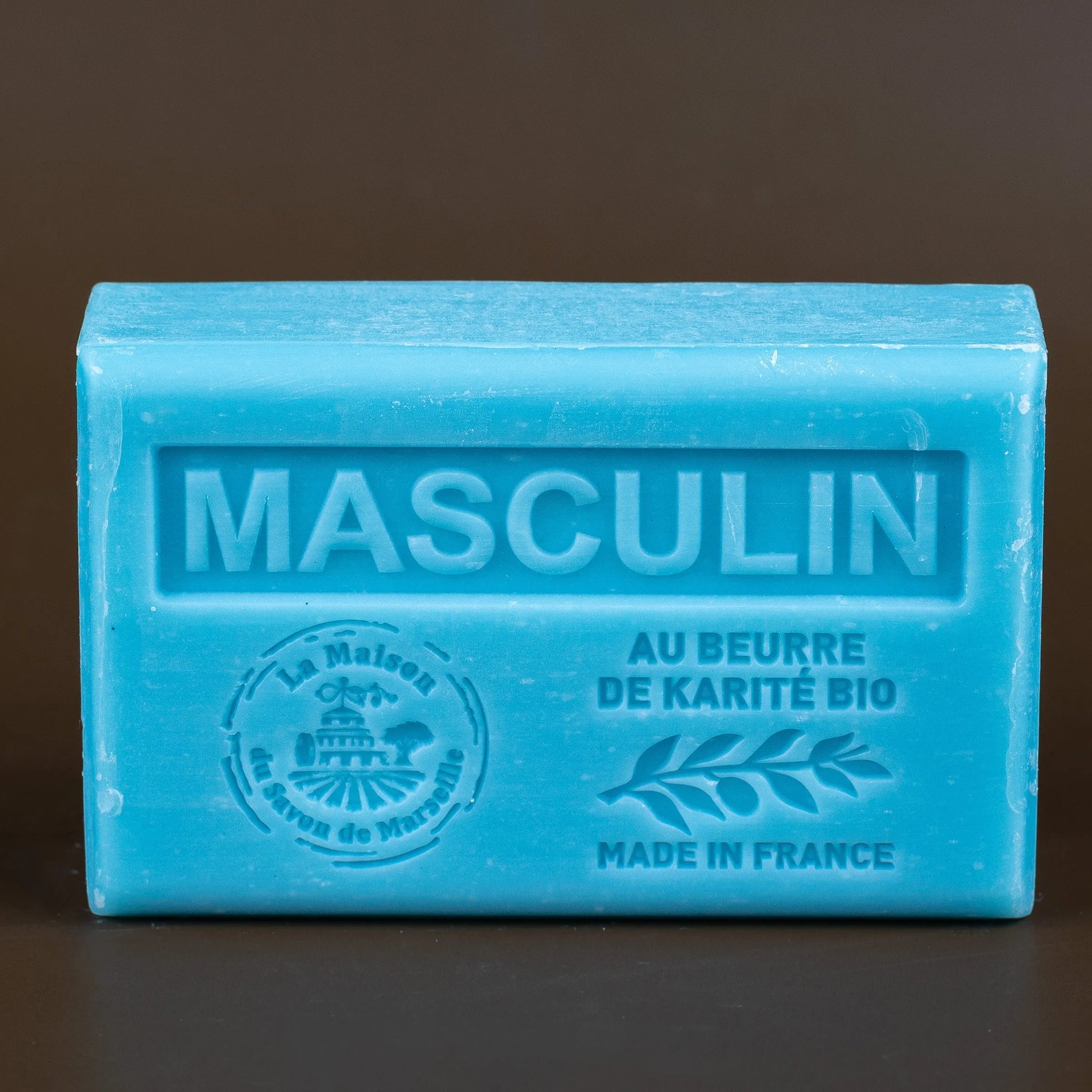 LA MAISON DU SAVON DE MARSEILLE Masculin, French Soap with Organic Shea Butter, 125g French Soaps UK