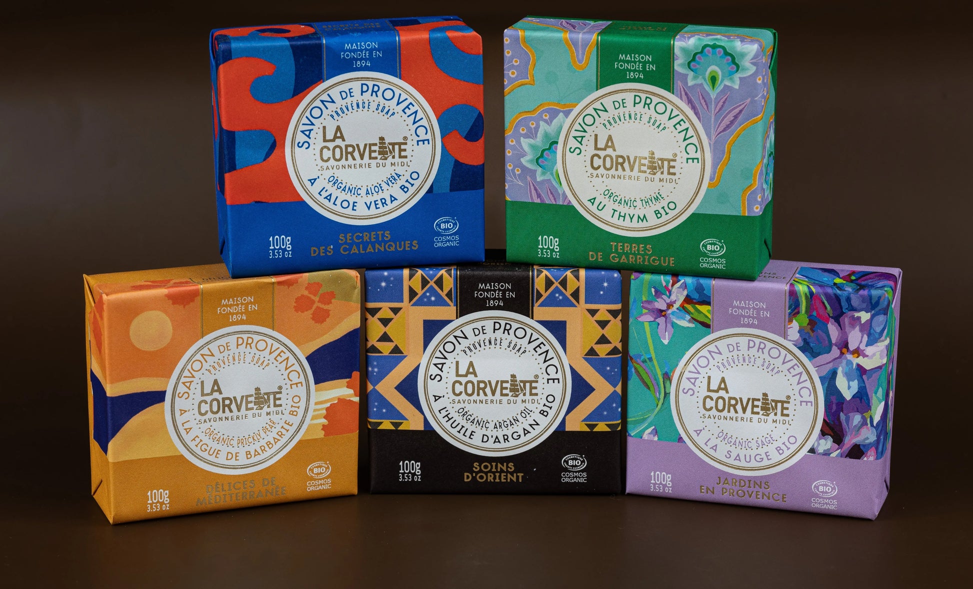 LA CORVETTE Jardins en Provence (Magnolia & Lemon Verbena), 100g, Palm Free & Organic French Soaps UK