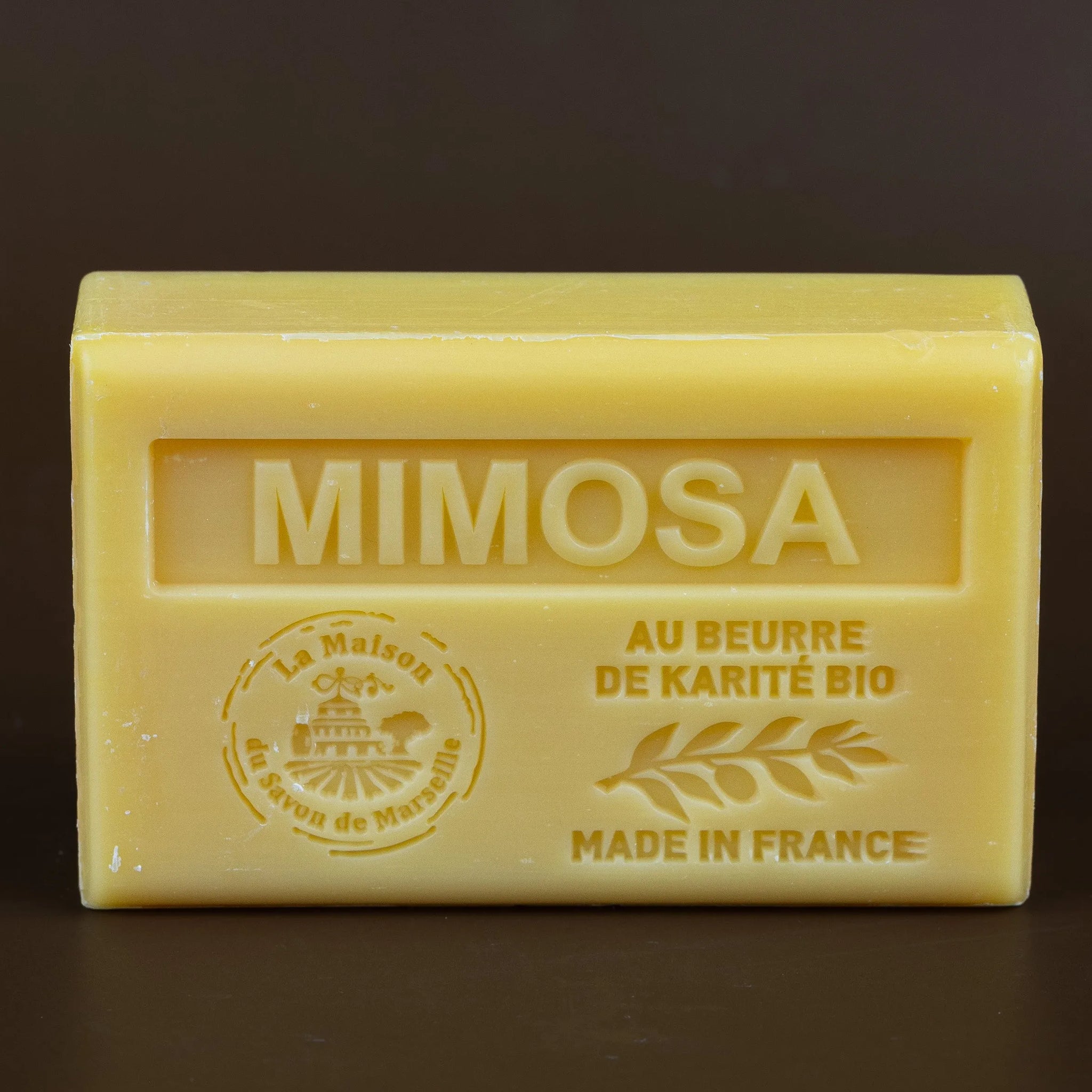 La Maison du Savon de Marseille Mimosa French Soap with Organic Shea Butter, 125g French Soaps UK