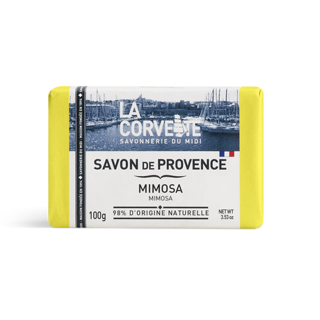 LA CORVETTE Mimosa, Savon de Provence, 100g French Soaps UK