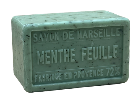 BLEU JAUNE Mint Leaf, Exfoliating Marseille Bath & Shower Bar | 250g French Soaps UK