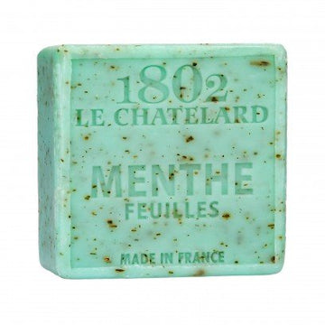 Mint Leaf Exfoliating Marseille Soap, 72% Coconut, Olive and Almond Oil, 100g |  PALM FREE