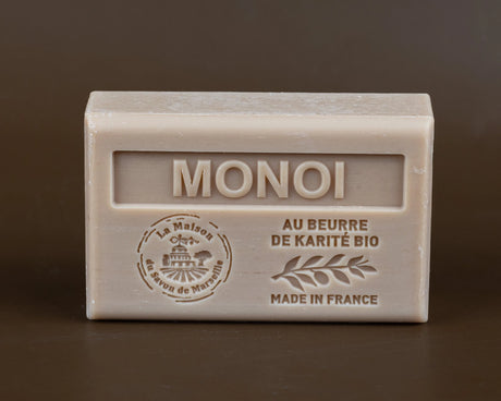 La Maison du Savon de Marseille Monoi (Gardenia) French Soap with Organic Shea Butter, 125g French Soaps UK