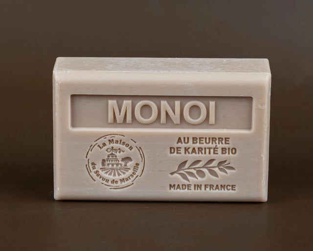 La Maison du Savon de Marseille Monoi (Gardenia) French Soap with Organic Shea Butter, 125g French Soaps UK