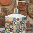 Bastide & Olivier Multi colour Mosaic Ceramic Soap Dispenser French Soaps UK