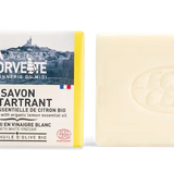 LA CORVETTE Multi-surface Bar, Vinegar, Olive & Coconut Oils, and Organic Lemon Oil | 200g French Soaps UK