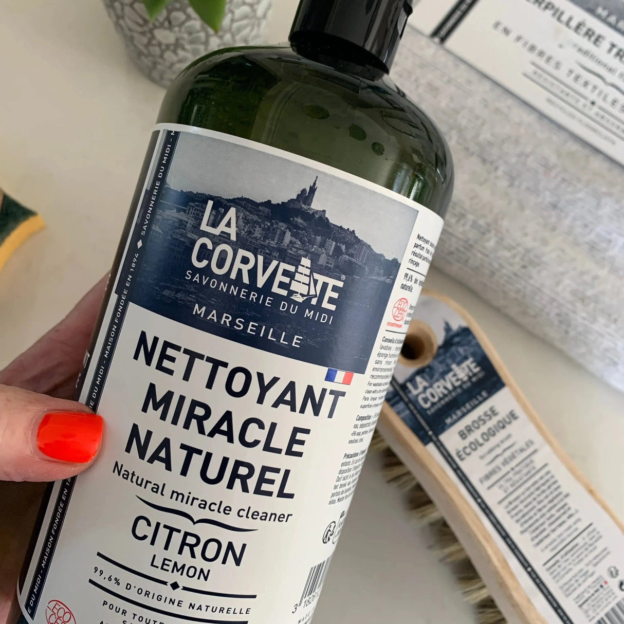 LA CORVETTE Multipurpose 'Miracle' Cleaner, Lemon, | 1L French Soaps UK