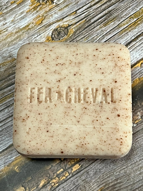 FER A CHEVAL Natural Cleansing Bar for Face & Body, Olive Oil & Shea Butter French Soaps UK