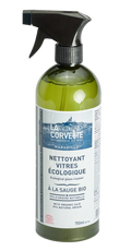 LA CORVETTE Natural Glass Cleaner with Organic Sage | 750ml French Soaps UK