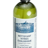LA CORVETTE Natural Glass Cleaner with Organic Sage | 750ml French Soaps UK
