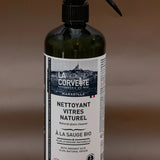 LA CORVETTE Natural Glass Cleaner with Organic Sage | 750ml French Soaps UK