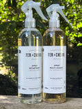 FER A CHEVAL Natural Multi-Surface & Limescale Spray Duo with Cloth (Worth £20.50) French Soaps UK