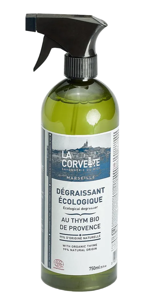 LA CORVETTE Natural Multi Surface Spray with Organic Thyme (for degreasing) | 750ml French Soaps UK