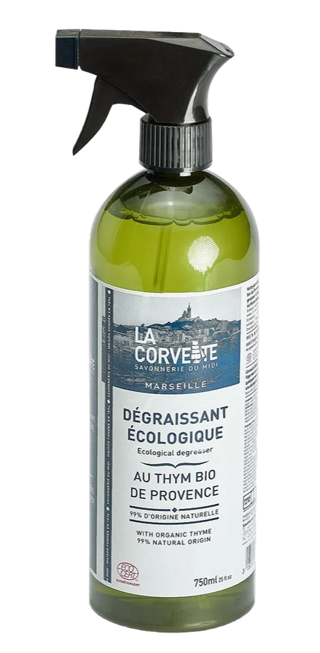 LA CORVETTE Natural Multi Surface Spray with Organic Thyme (for degreasing) | 750ml French Soaps UK