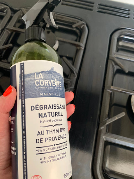 LA CORVETTE Natural Multi Surface Spray with Organic Thyme (for degreasing) | 750ml French Soaps UK
