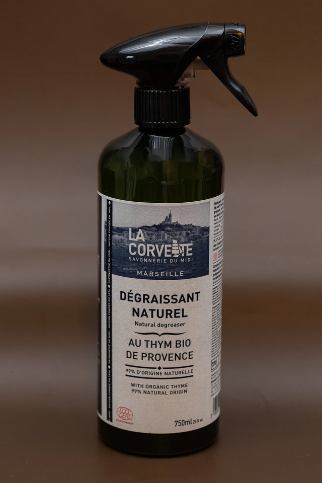 LA CORVETTE Natural Multi Surface Spray with Organic Thyme (for degreasing) | 750ml French Soaps UK