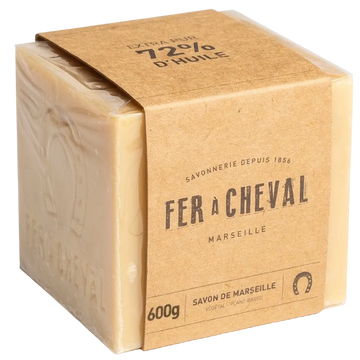 FER A CHEVAL Natural Savon de Marseille Cube | 600g French Soaps UK
