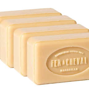 FER A CHEVAL Natural Savonnettes de Marseille, 100g, 4 pack French Soaps UK