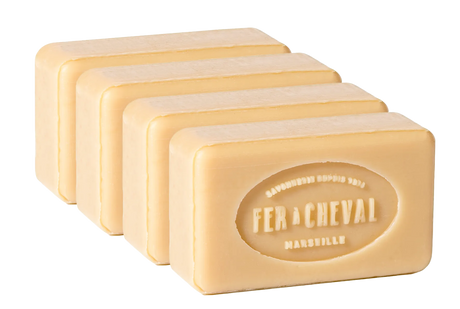 FER A CHEVAL Natural Savonnettes de Marseille, 100g, 4 pack French Soaps UK