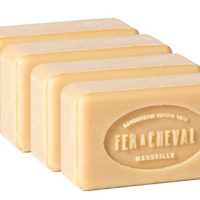 FER A CHEVAL Natural Savonnettes de Marseille, 100g, 4 pack French Soaps UK