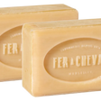 FER A CHEVAL Natural Savonnettes de Marseille, 250g Twin Pack French Soaps UK