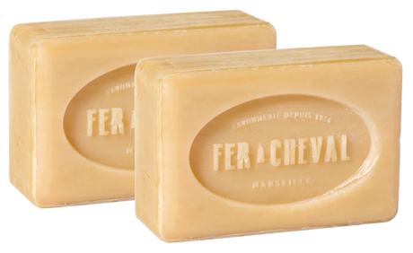 FER A CHEVAL Natural Savonnettes de Marseille, 250g Twin Pack French Soaps UK